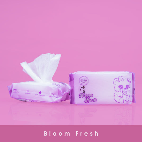 PAQUETE PAÑITOS FRESH MORADOS X8 BLOOMSHELL