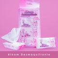 PAQUETE PAÑITOS BLOOM DESMAQUILLANTE ROSADOS X8 BLOOMSHELL