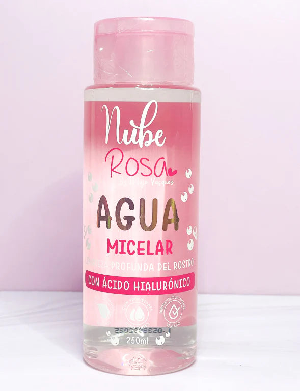 AGUA MICELAR GRANDE 250 ML  NUBE ROSA