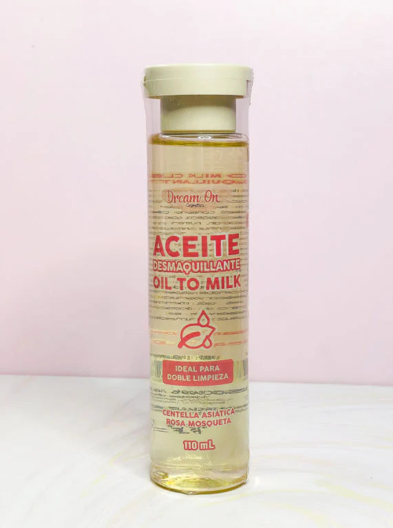 ACEITE DESMAQUILLANTE DOBLE LIMPIEZA OIL TO MILK GRANDE 110 ML DREAM ON COSMETICS