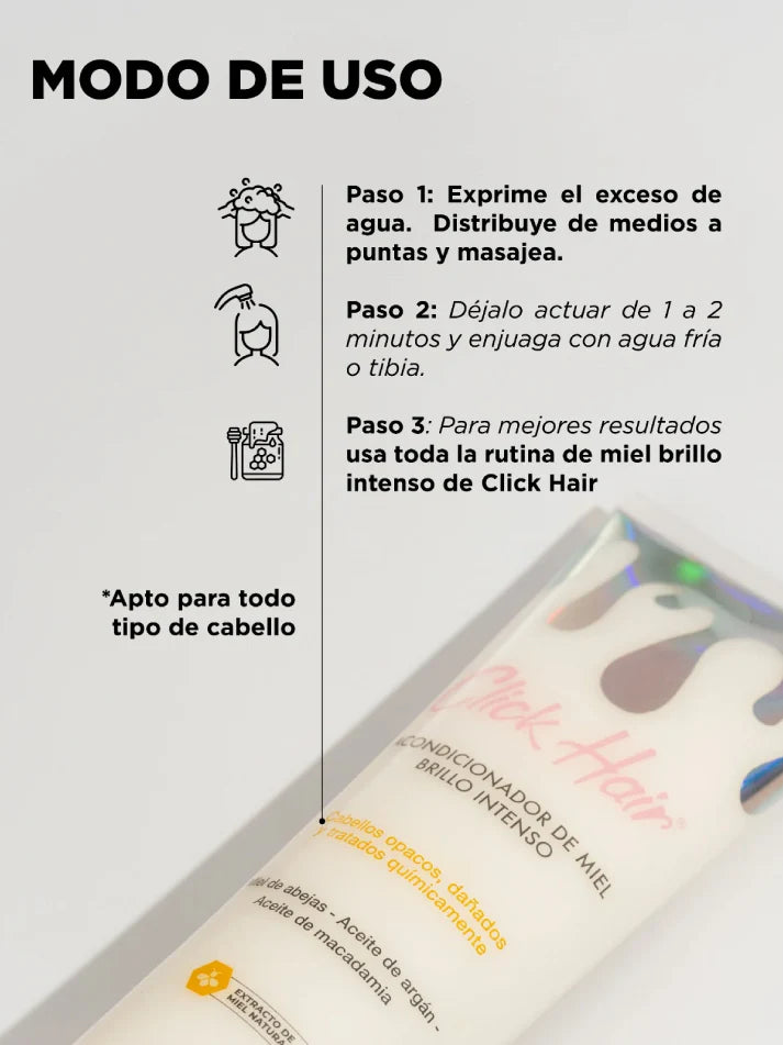 ACONDICIONADOR DE MIEL CLICK HAIR
