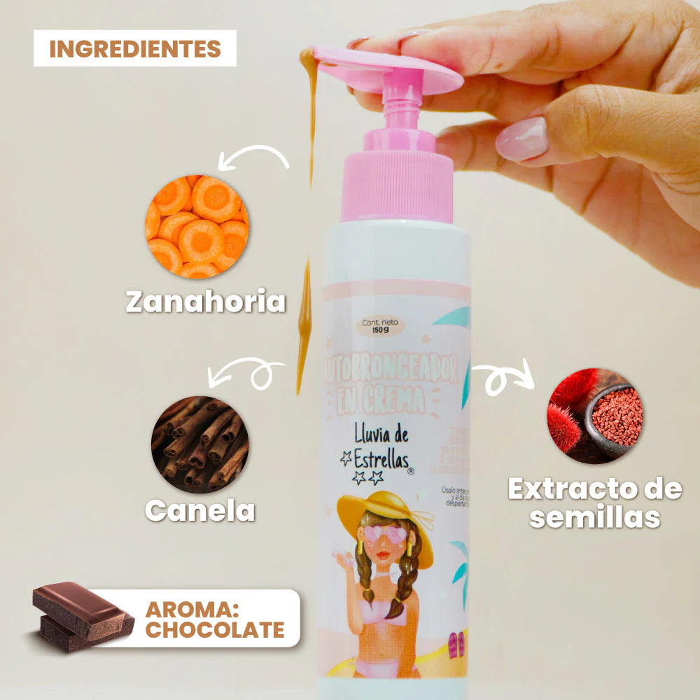 AUTOBRONCEADOR EN CREMA LLUVIA DE ESTRELLAS