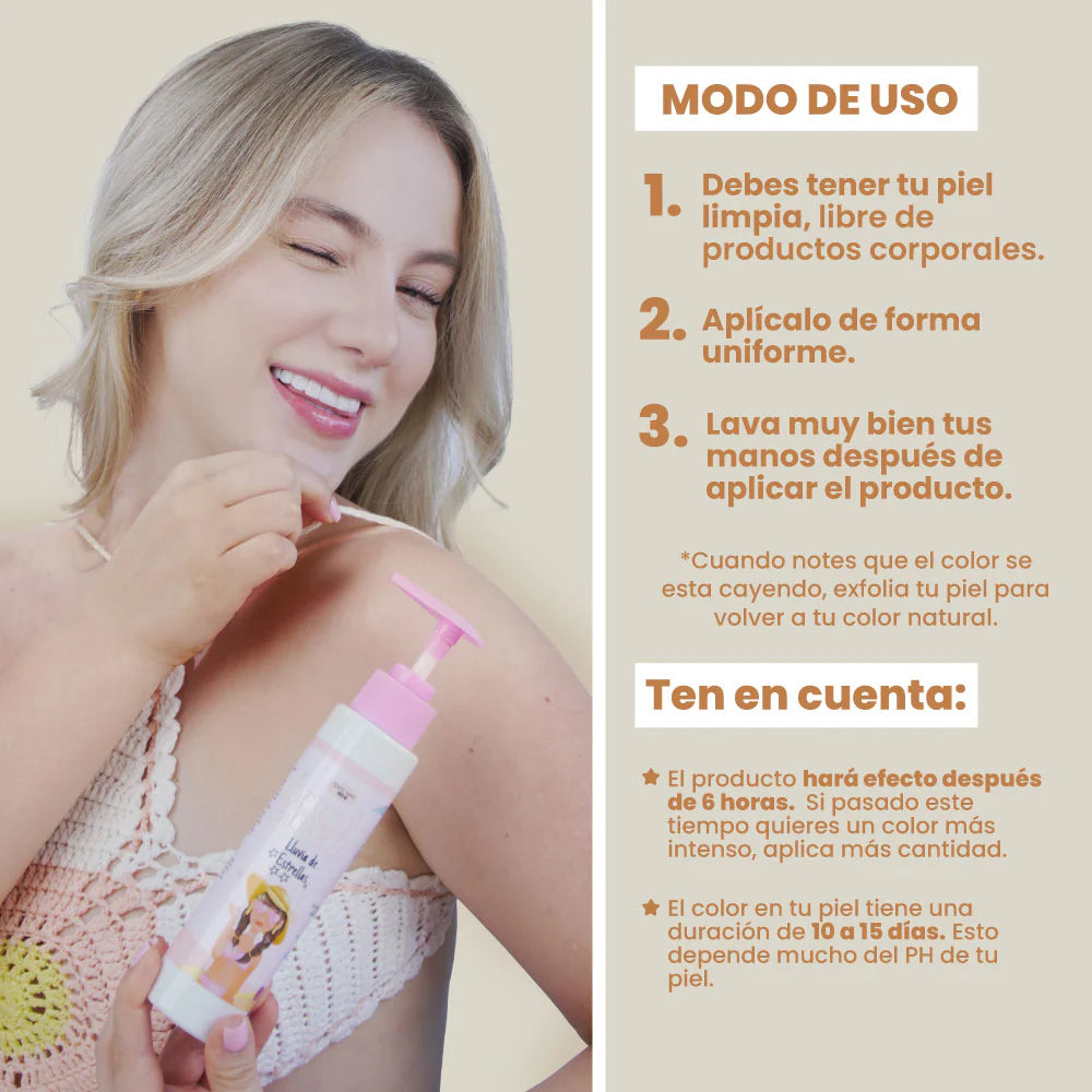 AUTOBRONCEADOR EN CREMA LLUVIA DE ESTRELLAS