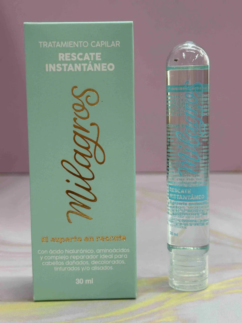 AMPOLLETA AZUL TRATAMIENTO CAPILAR RESCATE INSTANTÁNEO MILAGROS