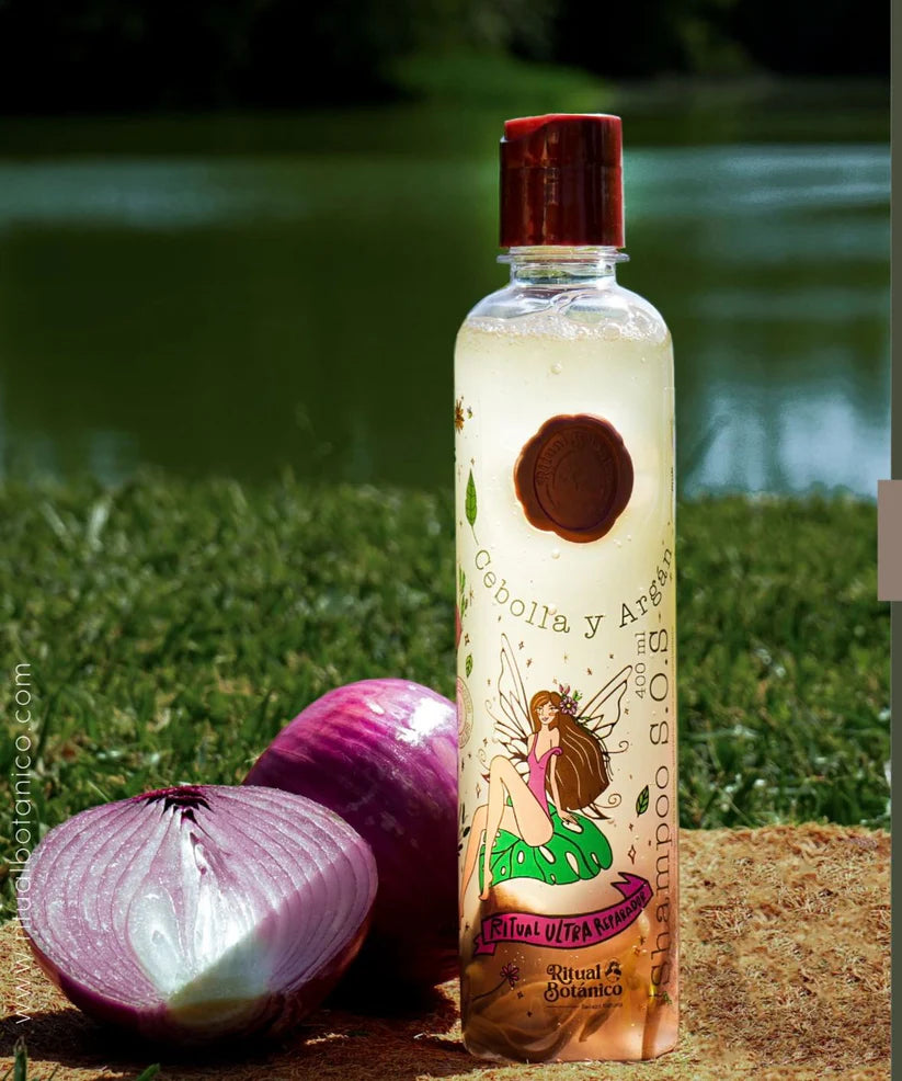 SHAMPOO SOS CON CEBOLLA Y ARGÁN RITUAL BOTÁNICO