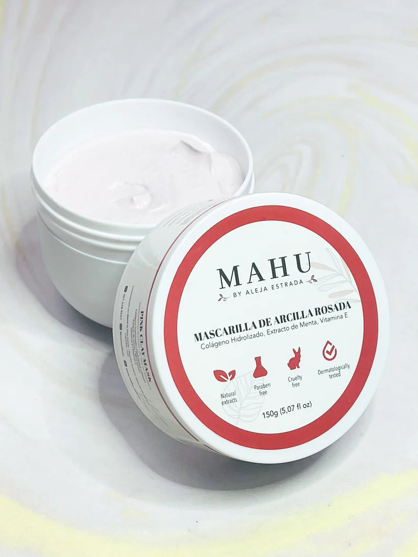 MASCARILLA DE ARCILLA ROSADA MAHU