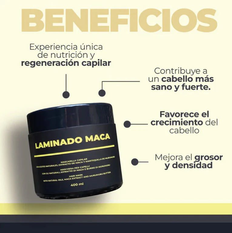 MASCARILLA CAPILAR MACA LZ