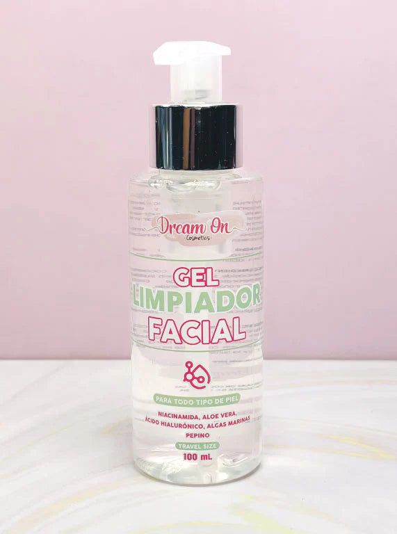 MINI GEL LIMPIADOR FACIAL CON NIACINAMIDA TAMAÑO VIAJERO 100 ML DREAM ON COSMETICS