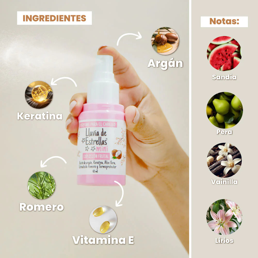 PERFUME MINI EXPLOSIÓN FRUTAL LLUVIA DE ESTRELLAS