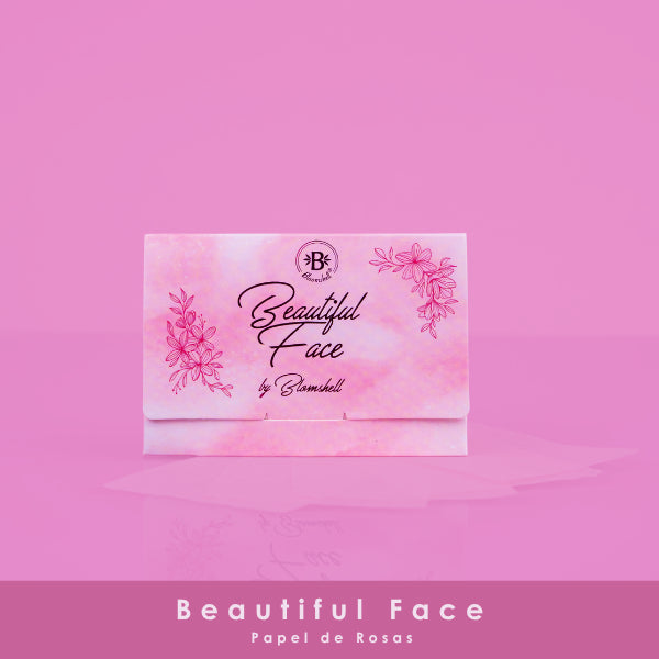 PAPELITOS ANTIGRASA BEAUTIFUL FACE BLOOMSHELL(PAPEL DE ROSAS)