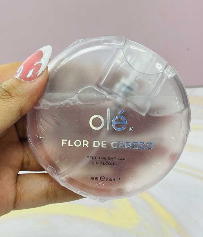 PERFUME CAPILAR FLOR DE CEREZA  ROSADO OLÉ