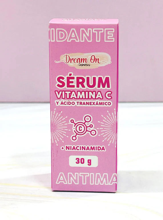 SERUM DE VITAMINA C Y ÁCIDO TRANEXÁMICO  DREAM ON COSMETICS