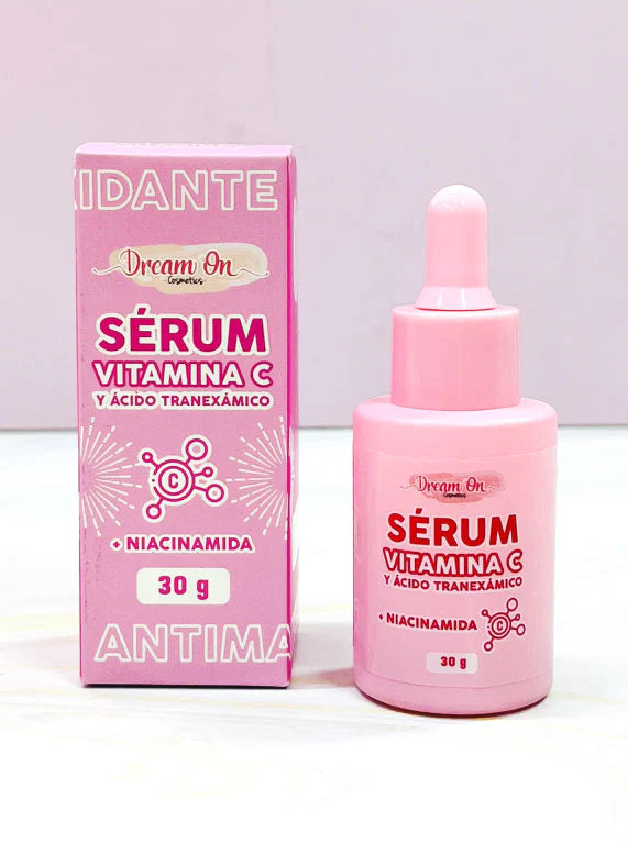 SERUM DE VITAMINA C Y ÁCIDO TRANEXÁMICO  DREAM ON COSMETICS