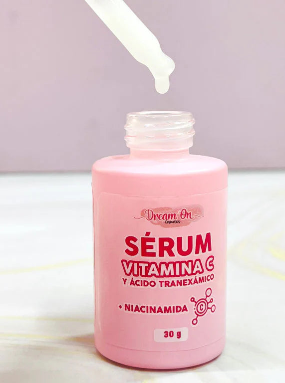 SERUM DE VITAMINA C Y ÁCIDO TRANEXÁMICO  DREAM ON COSMETICS