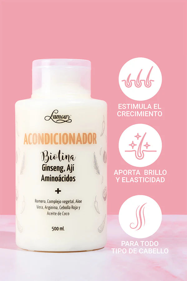 ACONDICIONADOR BIOTINA 500 ML  LAMOUR