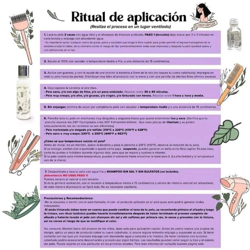 KERATINA RITUAL BOTÁNICO 120 ML NUEVO MÉTODO FLEXIBLE