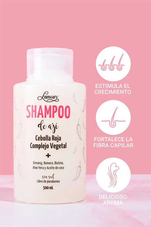 SHAMPOO DE AJÍ 500 ML LAMOUR